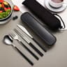 Portable Cutlery Set With Box Stainless Steel Dinner Knife Fork Spoon Chopsticks Fourpiece Tablewar 2