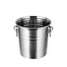 Portable Ice Chiller Cooler Stainless Steel Ice Bucket With Comfortable Handle Twoear Wine Tooling  4