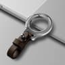 Stylish Leather Keychain Carabiner Pendant  Durable Key Ring For Men And Women 4