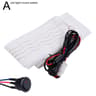 Car Steering Wheel Heater Kit  Red LED Carbon Fiber Heating Pad With Wire Harness For Comfortable W 2