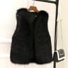 Warm Fox Faux Fur Vest For Women Slimming Cotton Lined Outerwear 5