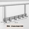 Over The Door Hooks  Aluminum Alloy Storage Organizer For Coats Hats Towels  More 5