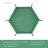 Hexagonal Leather Dice Tray With Storage Box  PU Velvet Board Game Accessories 6