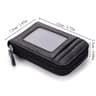 Portable Women Card Holder Bag  Compact Zippered Wallet For Bank  Business Cards 3