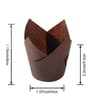 Tulip Baking Paper Cups  OilProof HighTemp Resistant Disposable Cup For Muffins  Cupcakes 5