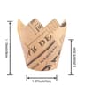 Tulip Baking Paper Cups  OilProof HighTemp Resistant Disposable Cup For Muffins  Cupcakes 6