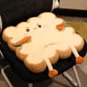 Simulation Toast Cushion  Memory Foam Pillow For Chairs Soft And Cute Student Seat Pad 1