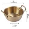 Golden Stainless Steel Instant Noodle Bowl With Handle  Elegant Korean Rice Wine Bowl For Salads  S 5