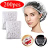 Disposable Shower Cap For Extension Hair Care  Clear Waterproof Elastic Mesh Bath Hat For Beauty Us 5