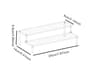 Acrylic Display Rack For Cupcakes Perfume Dolls  More  Transparent Trapezoidal Storage Shelf 6