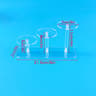 Transparent Round Acrylic Display Stand With Rectangular Base For Perfume Dolls Jewelry And Cosmeti 4