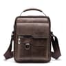 Mens Leather Crossbody Sling Bag  Durable HighQuality Travel Pack For Men 4