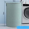 Foldable Minimalist Striped Laundry Basket  MultiPurpose Collapsible Storage For Bathroom Bedroom A 6