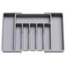 Expandable Silverware Drawer Organizer  Adjustable Utensil Tray For Forks Knives  Spoons 7