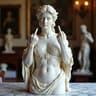 Vienna Goddess Middle Finger Funny Resin Statue  Personalized Home Office Table Decor  Special Gift 3