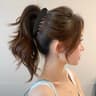 Vintage Leopard Print Hair Claw Clip  High Ponytail Holder For Women  Girls 6