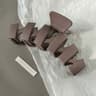Vintage Geometric Frosted Plastic Hair Claw For Women  Elegant Long Thick Hair Claw Clip Accessory 5