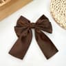 Elegant Satin Layered Bow Hair Clip  Silky Ribbon Hairpin For Women  Girls 4