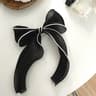 Cute Bow Hair Clip For Women  Solid Color Ponytail Clip Stylish Hairpin Barrettes Perfect Gift For  4