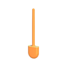 Wall Hanging Silicone Toilet Brush  Durable EasytoClean Long Handle Bathroom Brush For Efficient To 4
