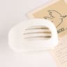 Flat Circular Hair Clip With Duckbill Grip Strong Teeth Comfortable Curved Design 4