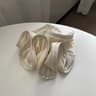 Satin Ribbon Hair Scrunchies For Women  Elegant Bow Elastic Ponytail Holder For Simple Temperament 2