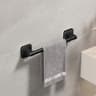 Self Adhesive Bathroom Towel Holder No Drilling Modern Black  White Towel Rack For Easy Installatio 4