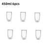 Double Wall Glass Espresso Cups Set Thermal Glass Coffee Cups Clear Insulated Coffee Mugs 10