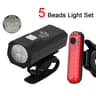 USB Rechargeable Bike Light Set Front  Rear LED Lights With Modes For Safe Cycling 4