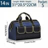 Multifunctional Tool Bag Durable Waterproof Multi Pocket Storage For Electricians  Handymen 8