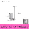 No Punching Stainless Steel Toilet Paper Holder Self Adhesive Bathroom  Kitchen Roll Holder 2