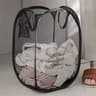 Large Capacity Foldable Mesh Laundry Basket Durable Space Saving  Breathable Storage Solution 4