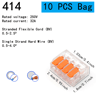 Orange Universal Quick Plug In Terminals Electrical Wire Connectors Set 9