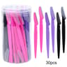 Eyebrow Razor Set With Safe Blades  Storage Case Precision Trimmers For Facial Hair Removal 5