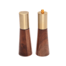 Wooden Pepper Grinder  Salt Shaker Set Ceramic Core Manual Spice Mill For Fresh Flavoring 5
