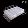 Adjustable Plastic Storage Box With Dividers Large Capacity Desktop Organizer For Crafts  Tools 8