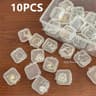 Clear View Jewelry Organizer Box With Ring Slots And Multi Compartment Storage 9