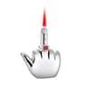 Jet Flame Torch Lighter Compact Windproof Metal Middle Finger Lighter For Men 5