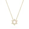 Sterling Silver Star Of David Necklace Elegant Gold Silver Jewish Pendant For Women 5