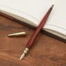 Luxury Wood Fountain Pen Smooth Ink Business Signature Writing Pen 6