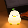 Cute Silicone Kids Night Light Rechargeable Touch Sensor Lamp Dimmable Bedside Nursery Light 5