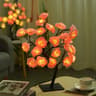 24 LED Rose Tree Lamp USB Rose Table Lamp Romantic Wedding Bedroom Night Light Gift 0