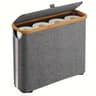 Toilet Paper Storage Basket With Bamboo Lid And Foldable Bathroom Organizer 6