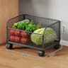 Rolling Vegetable Storage Rack With Fruit Baskets And Kitchen Organizer Cart 5