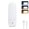 3 Color Motion Sensor Light Rechargeable Under Cabinet Lighting For Kitchen Closets And Wardrobes 1