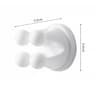 Silicone Toothbrush Holder Waterproof Self Adhesive Wall Hook Organizer 7