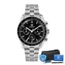 Meca Quartz Chronograph Sapphire Vintage Watch 9