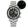 Meca Quartz Chronograph Sapphire Vintage Watch 12