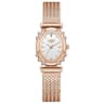 Gold Square Watch For Women Ultra Thin Quartz Mesh Bracelet Watch 3