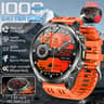 Ultra Rugged Smartwatch For Men AMOLED Display Battery And Flashlight 12
